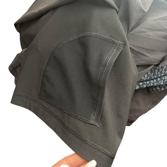 Lucy Activewear Womens Medium Skort Hidden Thigh Pocket Black Solid Workout - Picture 6 of 10